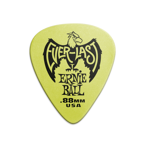 Ernie Ball Ernie Ball - Everlast Guitar Picks -  0.88mm Green - 12 Pack
