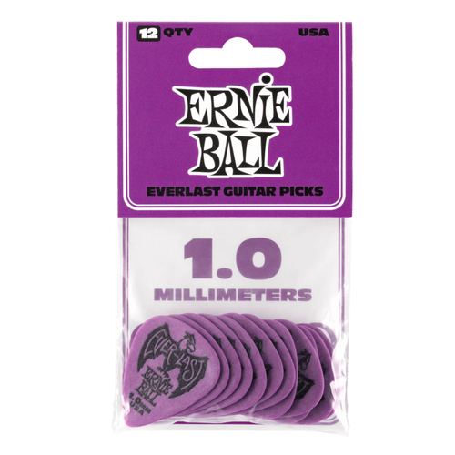 Ernie Ball Ernie Ball - Everlast Guitar Picks - 1.0mm Purple - 12 Pack Ernie Ball Ernie Ball - Everlast Guitar Picks - 1.0mm Purple - 12 Pack