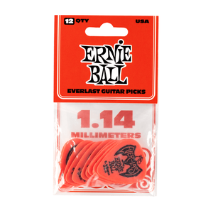 Ernie Ball Ernie Ball - Everlast Guitar Picks -  1.14mm Red - 12 Pack