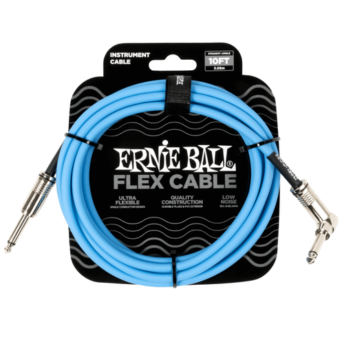 Ernie Ball Ernie Ball - Flex Instrument - ST/RA - 10ft - Blue Ernie Ball Ernie Ball - Flex Instrument - ST/RA - 10ft - Blue