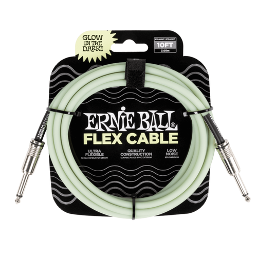 Ernie Ball Ernie Ball - Flex Instrument - ST/ST - 10ft - Glow in the Dark Ernie Ball Ernie Ball - Flex Instrument - ST/ST - 10ft - Glow in the Dark