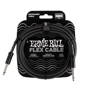 Ernie Ball Ernie Ball - Flex Instrument - ST/ST - 10ft - Black