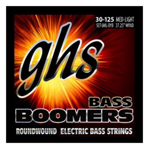 GHS GHS - Boomers Roundwound - 6 String Bass Strings 30-125 Long Scale