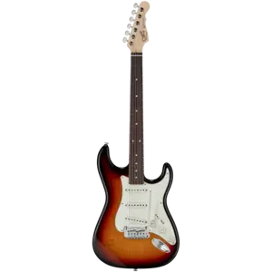 G&L G&L USA - Fullerton Deluxe S500 - 3 Tone Sunburst - Rosewood - SSS - w/  Gig Bag G&L G&L USA - Fullerton Deluxe S500 - 3 Tone Sunburst - Rosewood - SSS - w/  Gig Bag