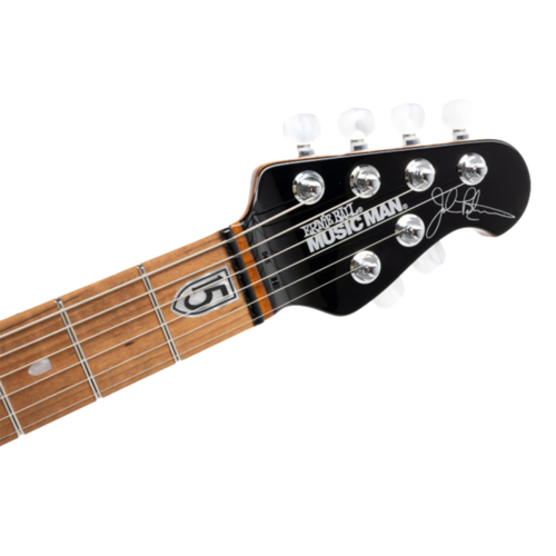 Ernie Ball Music Man Ernie Ball  Music Man JP15 - Roasted Maple Neck - Trans Black Burst Quilt w/ Custom Mono Case