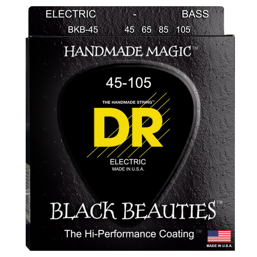 DR Strings - Black Beauty Medium 4 String Bass Strings - 45-105