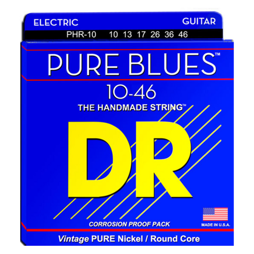DR Strings - Pure Blues Medium Strings - 10-46