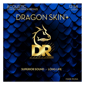 DR Strings - Dragon Skin - Acoustic Light Phosphor Bronze - 12-54 DR Strings - Dragon Skin - Acoustic Light Phosphor Bronze - 12-54