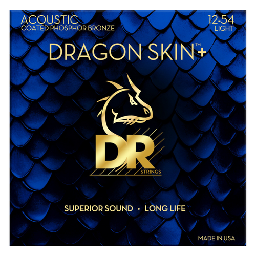 DR Strings - Dragon Skin - Acoustic Light Phosphor Bronze  - 12-54