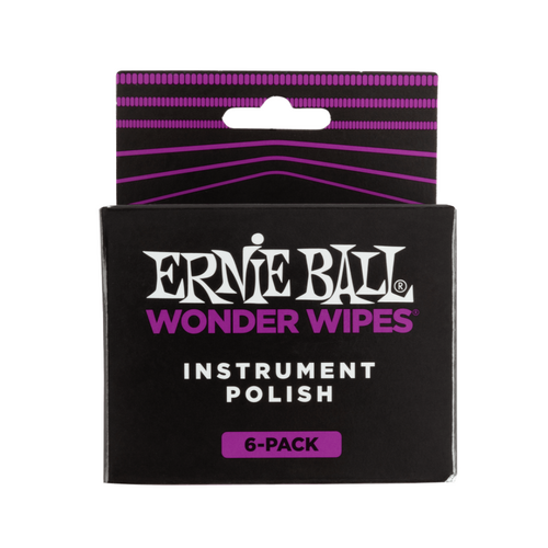 Ernie Ball Ernie Ball - Wonder Wipes Instrument Polish - 6 pack