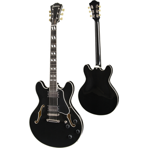 Eastman Eastman - T486-BK - Thinline Semi Hollow Archtop Electric Guitar - w/ Hardshell Case - Black