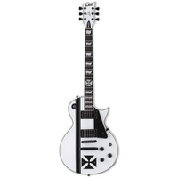 LTD - James Hetfield Signature - Iron Cross - Snow White - OHSC