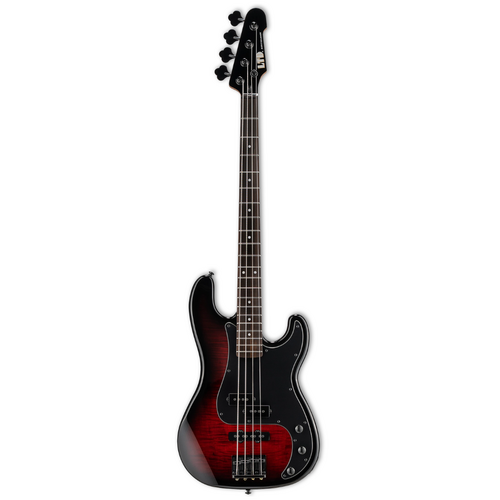 LTD - ESP Guitars LTD - Surveyor - 204DX - 4 String Bass - Red Burst LTD - ESP Guitars LTD - Surveyor - 204DX - 4 String Bass - Red Burst