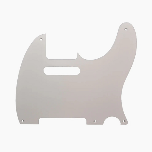 Allparts Allparts - 1 ply - Telecaster Pickguard - 5 hole - White