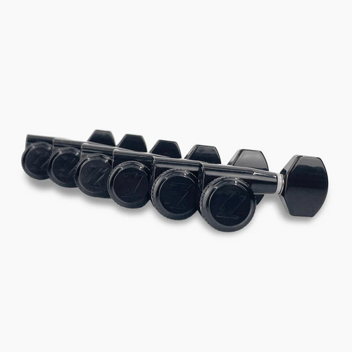 Allparts Allparts - True-Lok Mini Locking Tuners - 6-in-line- Black