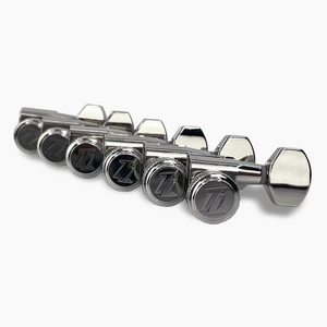 Allparts Allparts - True-Lok Mini Locking Tuners - 6-in-line- Single Pin- Nickel Allparts Allparts - True-Lok Mini Locking Tuners - 6-in-line- Single Pin- Nickel