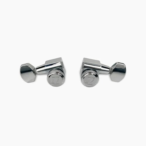 Allparts Allparts - True Lok Mid-Size Locking Tuners - 3x3 - Single Pin - Chrome