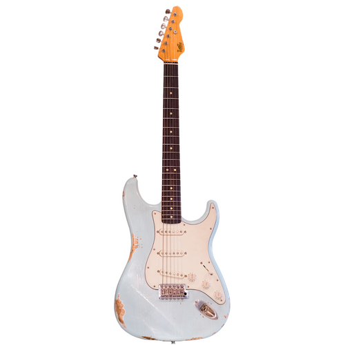 LSL LSL Guitars - Aged Saticoy Heirloom Series - Rosewood - Mint PG - Sonic Blue - SSS
