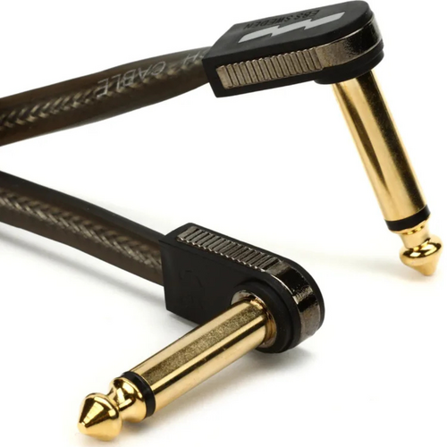 EBS EBS - High Performance Flat Patch Cable Black/Gold - 10 cm EBS EBS - High Performance Flat Patch Cable Black/Gold - 10 cm
