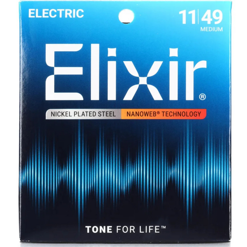 Elixir Elixir - Electric Nanoweb -  Medium Strings - 11-49