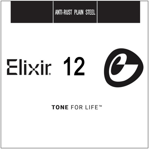 Elixir Elixir - Anti-Rust Plain Steel - Single String   .012