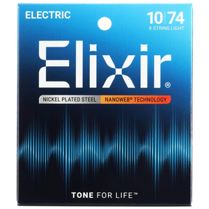 Elixir Elixir - Nanoweb - 8-string - Light Strings -10-74 Elixir Elixir - Nanoweb - 8-string - Light Strings -10-74