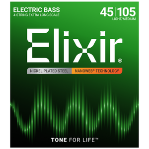 Elixir Elixir - Bass EXTRA Long Scale - Light / Medium - 4 Strings - 45-105