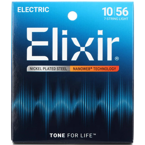 Elixir Elixir - Electric 7 String Nanoweb - Light Strings - 10-56 Elixir Elixir - Electric 7 String Nanoweb - Light Strings - 10-56