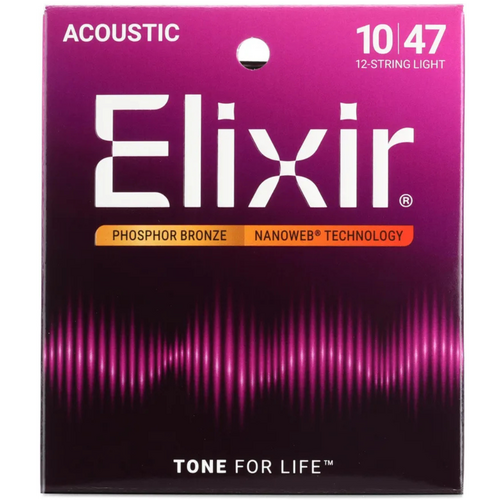 Elixir Elixir - 12 String Acoustic Phosphor Bronze - Light Strings - .10 - .47