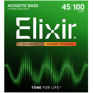 Elixir Elixir - Acoustic Bass - 80/20 - 4 String Light - .045 - .100