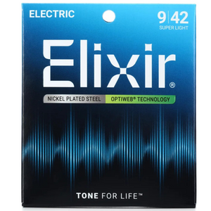 Elixir Elixir - Optiweb Coated - Super Light - Electric Guitar Strings - 9-42