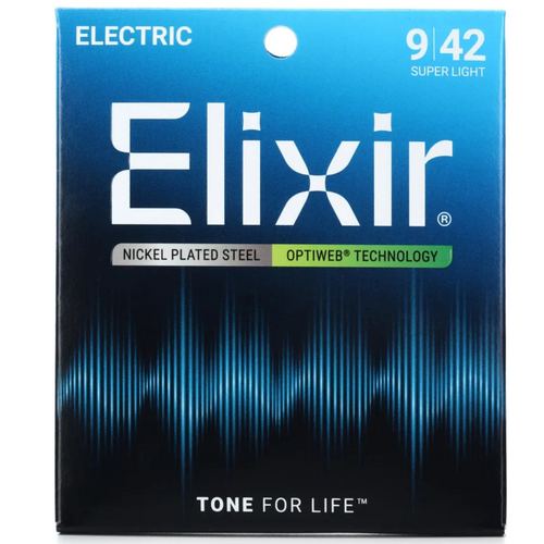 Elixir Elixir - Optiweb Coated - Super Light - Electric Guitar Strings - 9-42