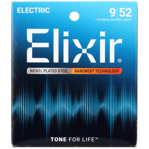 Elixir Elixir - Electric 7 String Nanoweb - Super Light Strings - 09-52