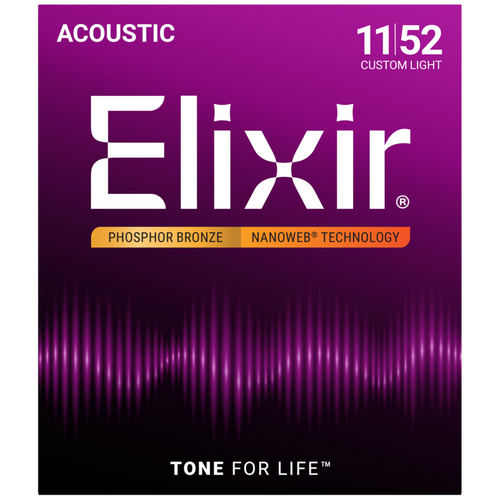 Elixir Elixir - Acoustic Phosphor Bronze - Custom Light Strings - 11-52