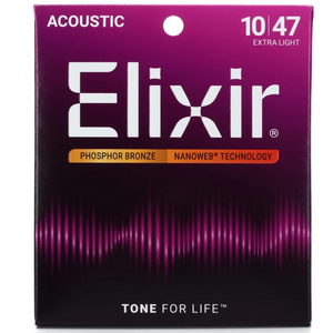 Elixir Elixir - Acoustic Phosphor Bronze - Extra Light Strings - 10-47 Elixir Elixir - Acoustic Phosphor Bronze - Extra Light Strings - 10-47