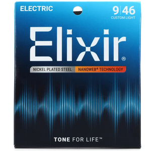 Elixir Elixir - Electric Nanoweb -  Custom Light Strings - 9-46