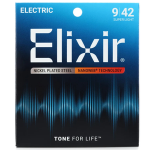 Elixir Elixir - Electric Nanoweb - Super Light Strings - 9-42 Elixir Elixir - Electric Nanoweb - Super Light Strings - 9-42