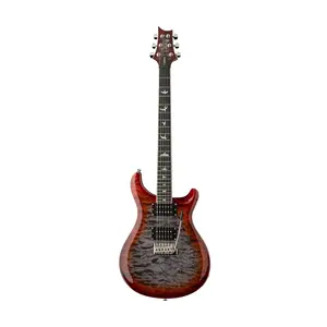 PRS PRS SE - Custom 24-08 - Quilt Top Electric Guitar - Charcoal Cherry Burst - HH - Maple Neck - w / Gigbag PRS PRS SE - Custom 24-08 - Quilt Top Electric Guitar - Charcoal Cherry Burst - HH - Maple Neck - w / Gigbag
