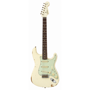 Fender Fender - Custom Shop 1960 Stratocaster Relic - Matching Headstock - Limited Edition - Vintage White Fender Fender - Custom Shop 1960 Stratocaster Relic - Matching Headstock - Limited Edition - Vintage White