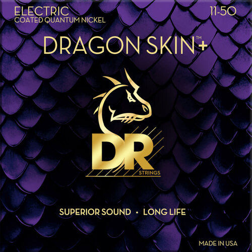 Dr string DR Strings - Dragon Skin+ - Heavy Electric Quantum Nickel Strings - 11-50