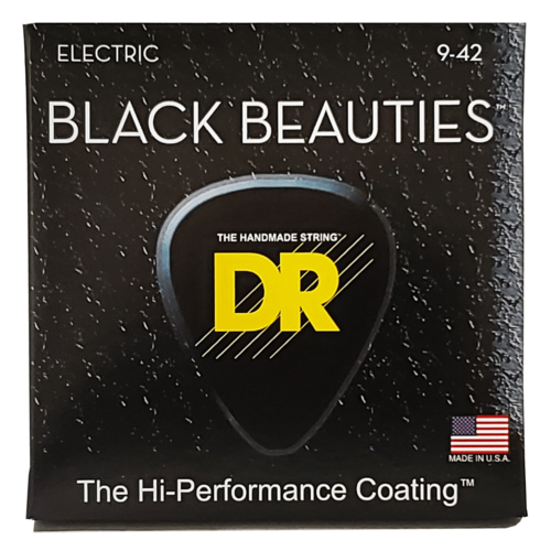 DR Strings DR Strings - Black Beauties Electric Medium Guitar Strings - 9-42