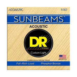 DR Strings DR Strings - Sunbeams Acoustic Custom Light Guitar Strings - 11-50