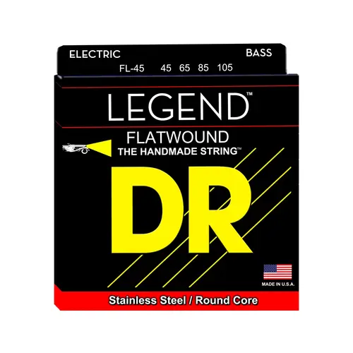 DR Strings DR Strings - LEGEND Flat-Wound Bass Strings - 45-105 Medium 4-String