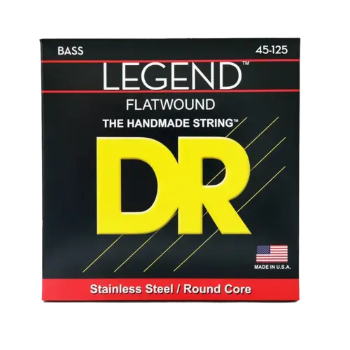 DR Strings - LEGEND Flat-Wound Bass Strings - 45-125 Medium 5-String