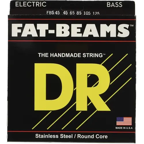 DR Strings DR Strings - FAT BEAM Bass Strings - 45-125 Medium 5-String