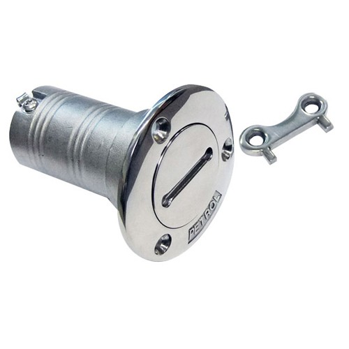 Cast Stainless Fuel Deck Fill with Deck Key