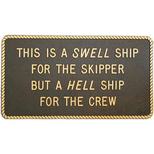 /"A Swell Ship/" Boating /& Marine Plaque Signage