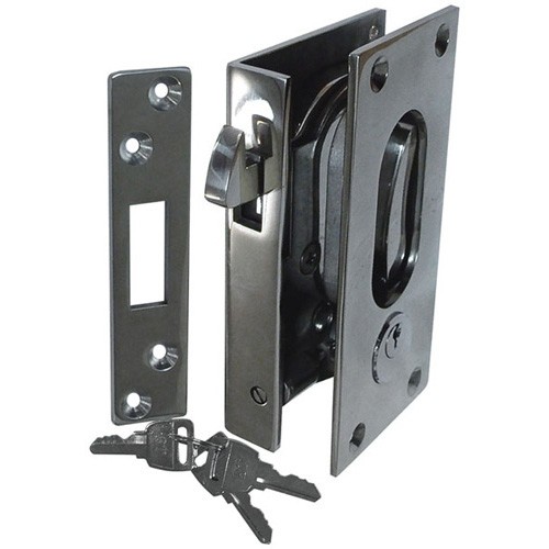 S S Sliding Door Lock With Key Locks Latches Arnold S Boat Shop