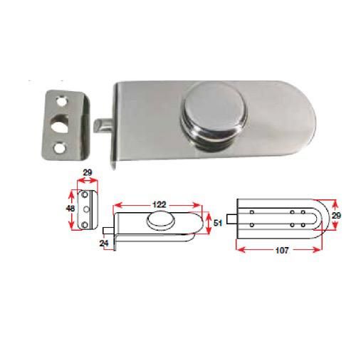 Transom Door Catch Stainless Steel Boat Equipment and Accessories