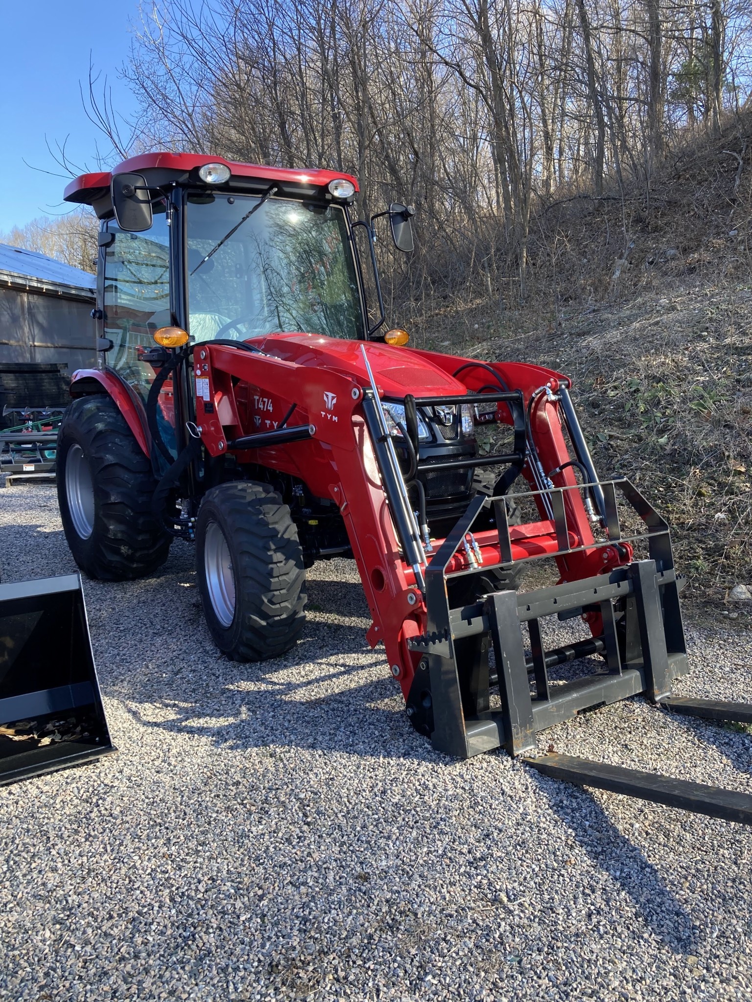 TYM T474 Tractor with Cab and Loader P & P Power